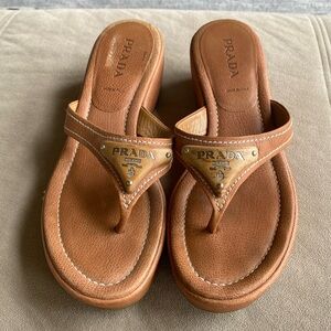 Prada camel color flops